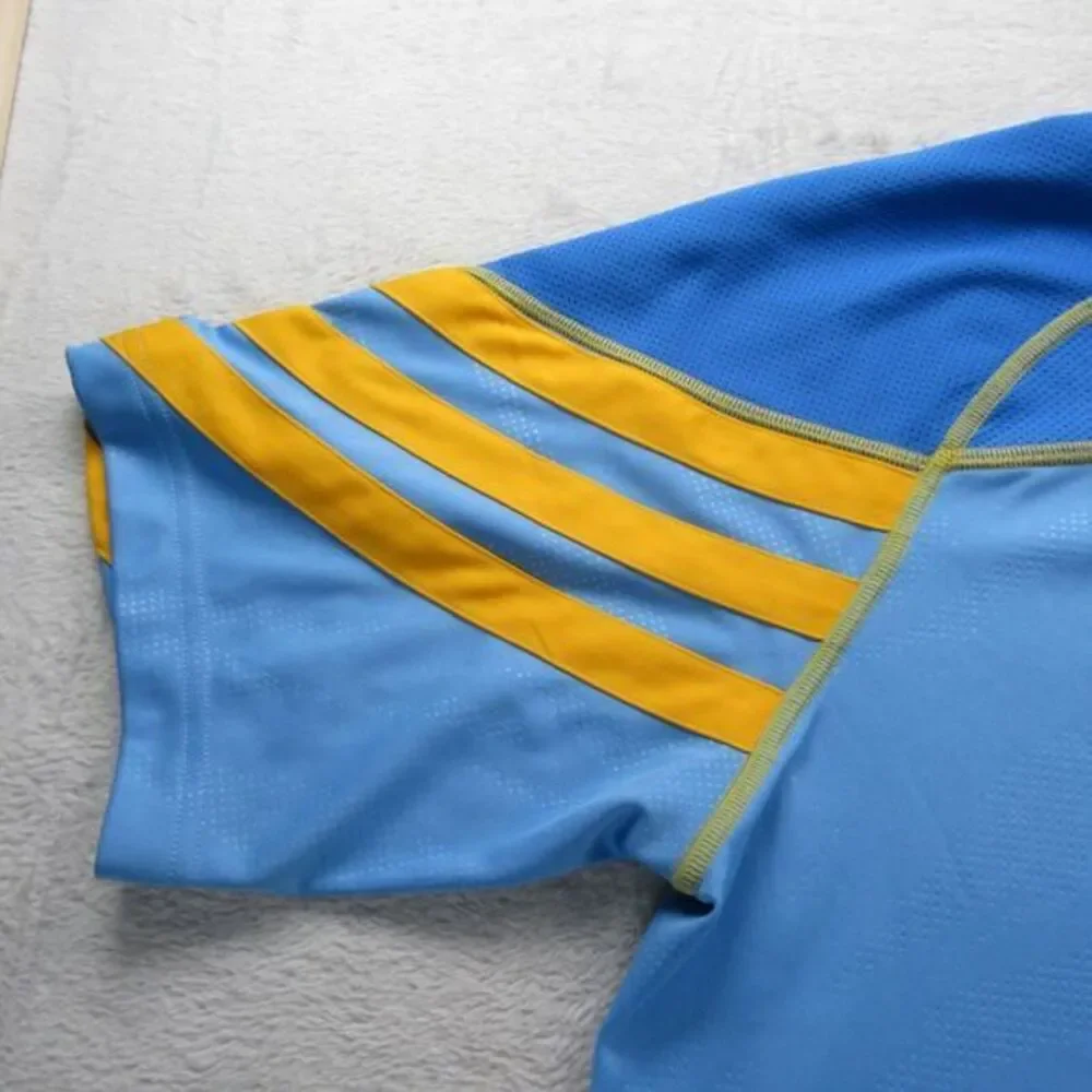 Denver Nuggets Shirt Mens Small Adidas Blue‎ Crew Neck Short Sleeve Pullover NBA